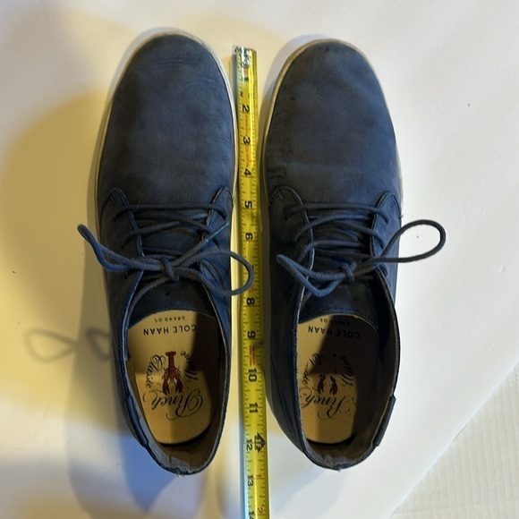 Cole Haan Grand OS mid classic shoe sneakers suede navy blue lace ups men’s - Picture 12 of 12